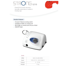 SAESHIN Strong 210/105L - amoladora de uñas