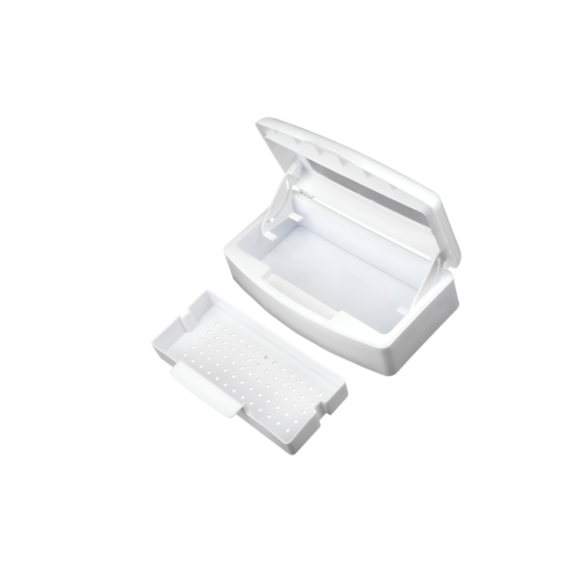 Caja de desinfección con ventana