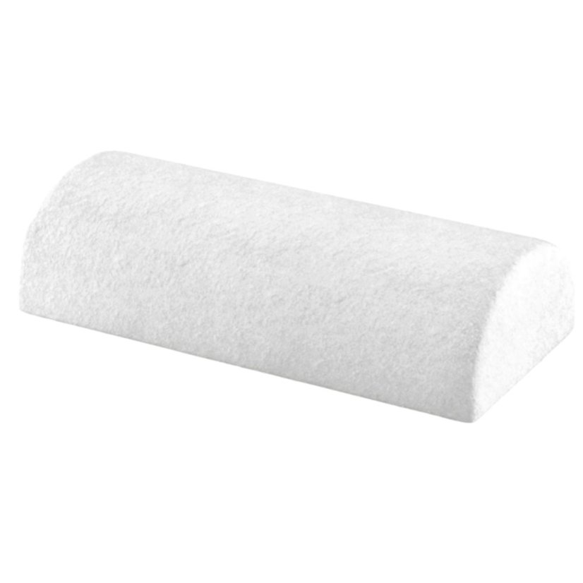 Soporte de mano con funda de rizo, blanco