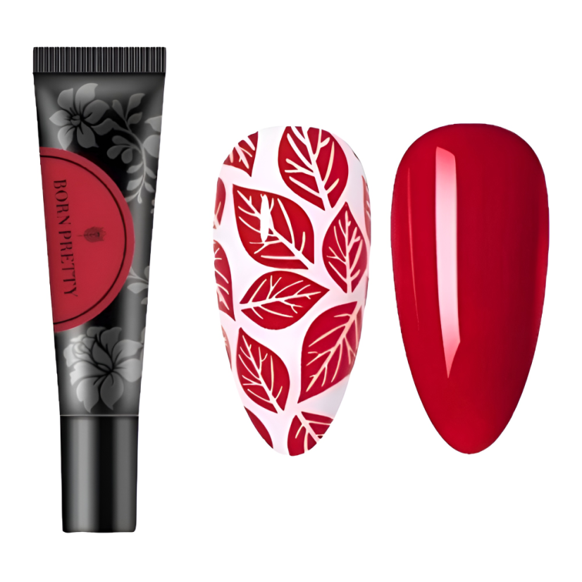 BORN PRETTY Gel para estampar 14, rojo