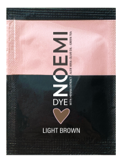 NOEMI Lash & Brow Dye – tinte híbrido para pestañas y cejas Light brown, sobre de 1 g