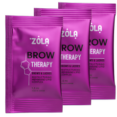 ZOLA Brow Therapy – regenerační kúra na obočí a řasy, 3×1,5 ml (sáčky)