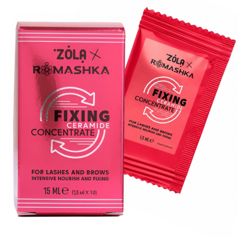 ZOLA Fixing Ceramide Concentrate Fixační koncentrát na řasy a obočí, sáčky 10×1,5 ml