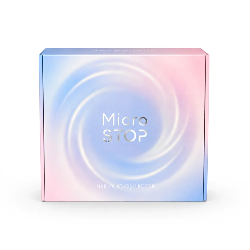 MICROSTOP Base White Aspirador profesional para uñas, blanco