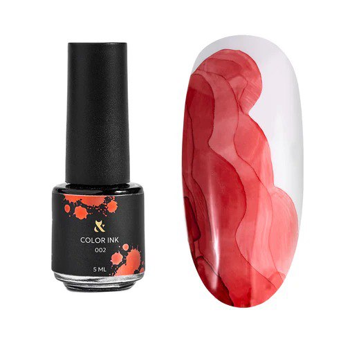 F.O.X - akvarelová barva Color ink Red 002, 5 ml