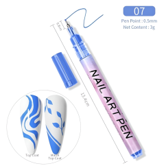 BORN PRETTY - маркер для маникюра, голубой