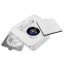 MICROSTOP Prof White Aspirador profesional empotrable para uñas, blanco