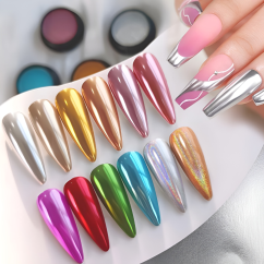 NICOLE DIARY Solid chrome 11 - Chromový pigment na nehty se zrcadlovým efektem