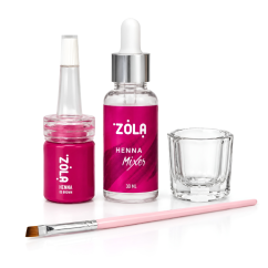 ZOLA Brown Kit de henna para colorear las cejas