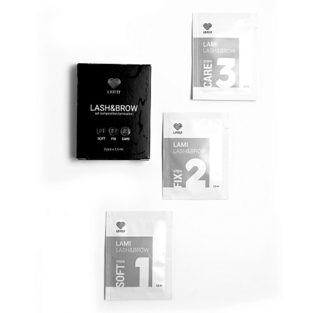 LOVELY - Mini kit de plastificación para cejas y pestañas