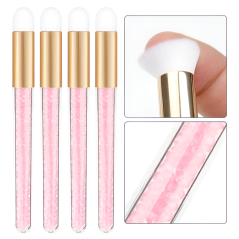 Очищающая кисточка для наращенных ресниц, розовая