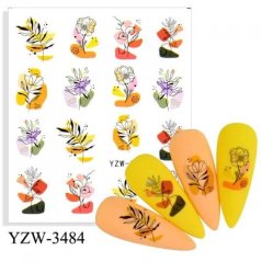 MANYBEAUTY - наклейки для ногтей YZW-3484