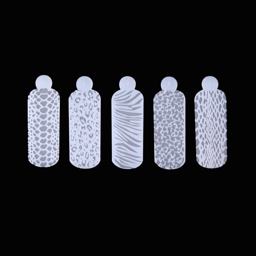 F.O.X - plantillas de silicona para uñas, 60 uds.