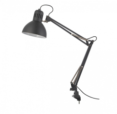 Pracovní lampa,  černá