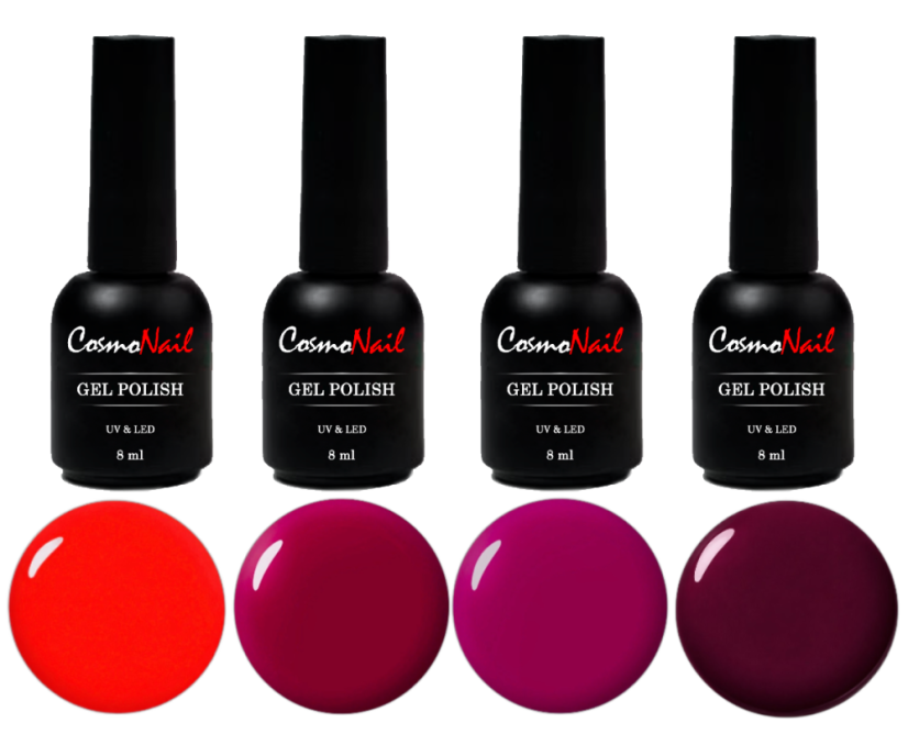COSMONAIL Sada Gel Lak Red Passion
