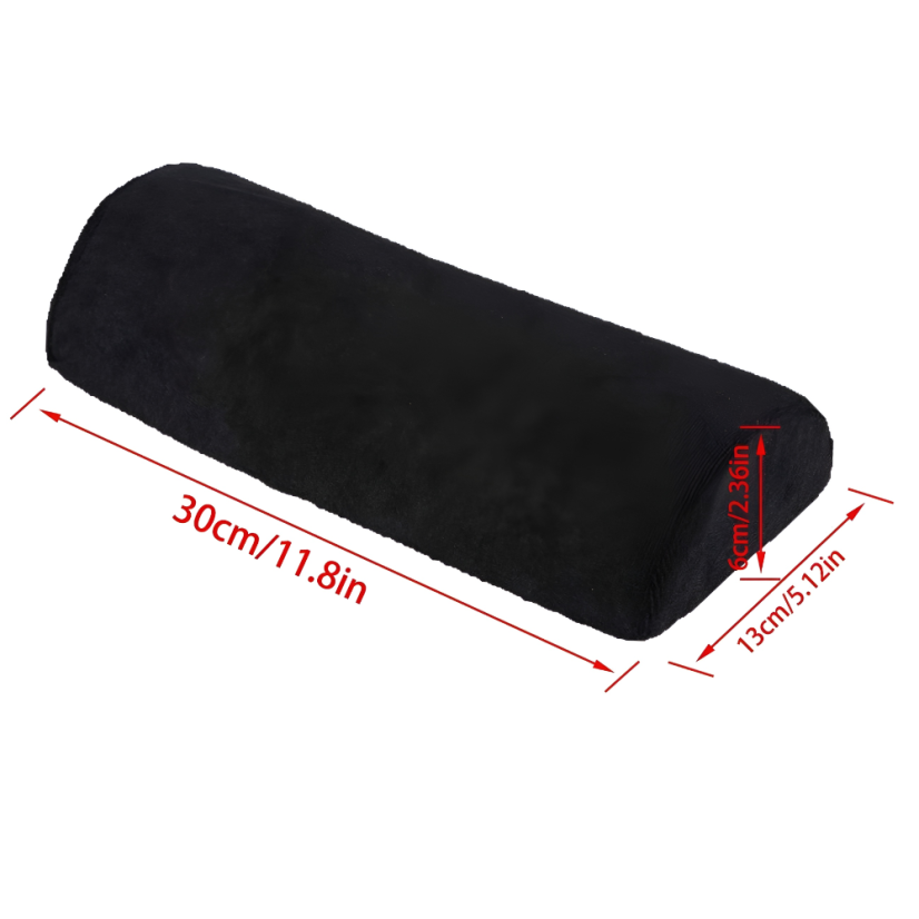 BAFI Soporte de mano con funda de rizo, negro