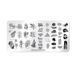 NICOLE DIARY Plantillas para uñas - 254