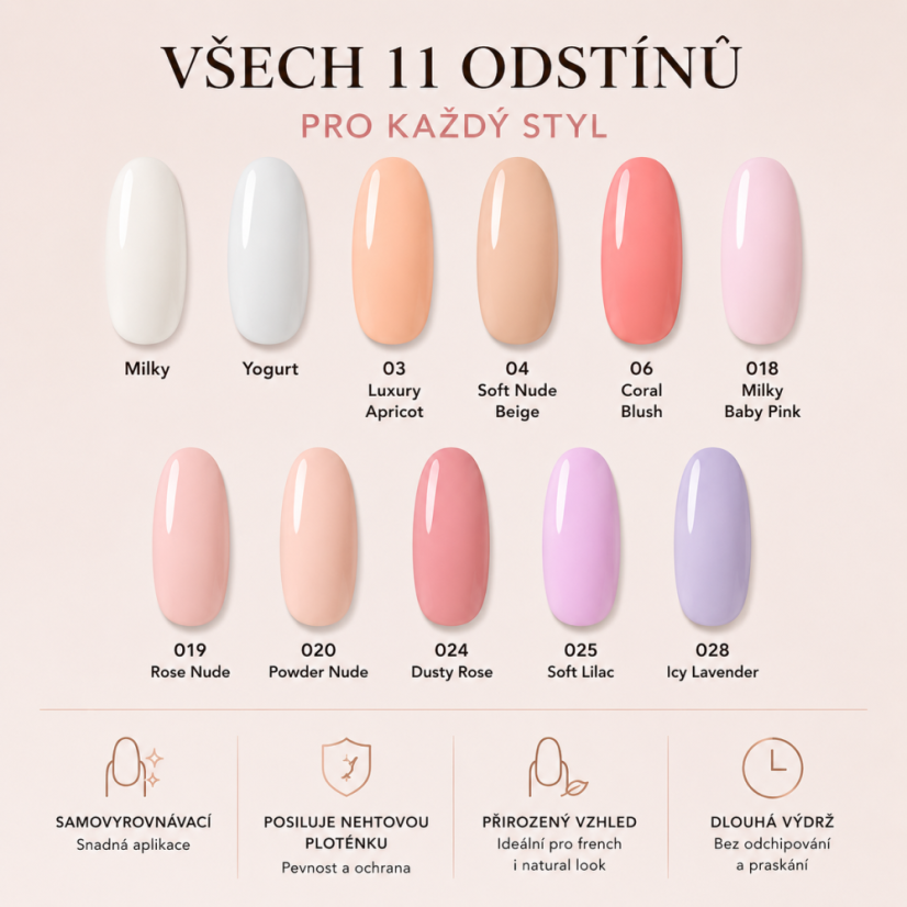 COSMONAIL French Base No Separation 04 Soft Nude Beige, 30 ml