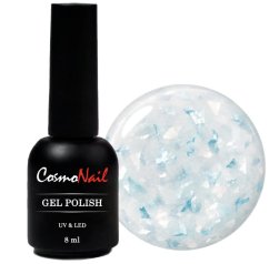 COSMONAIL Гель лак Milky Flakes 008 Frozen Aqua, 8 мл
