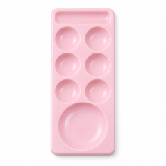 Paleta na míchání gel laků a gelů, růžová