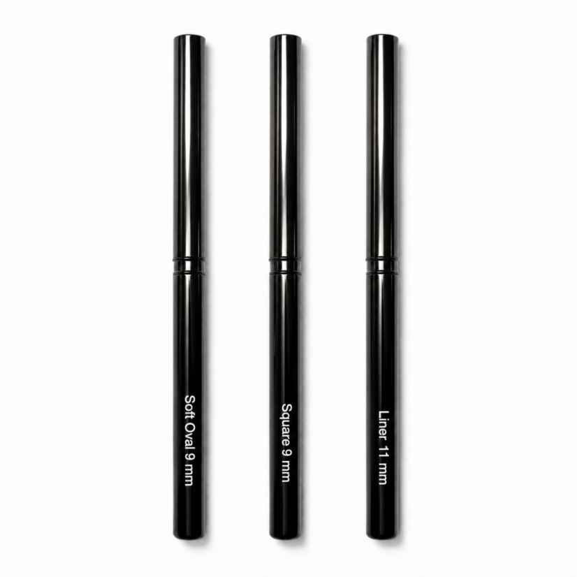 BAFI Set de pinceles para uñas, 3 pcs