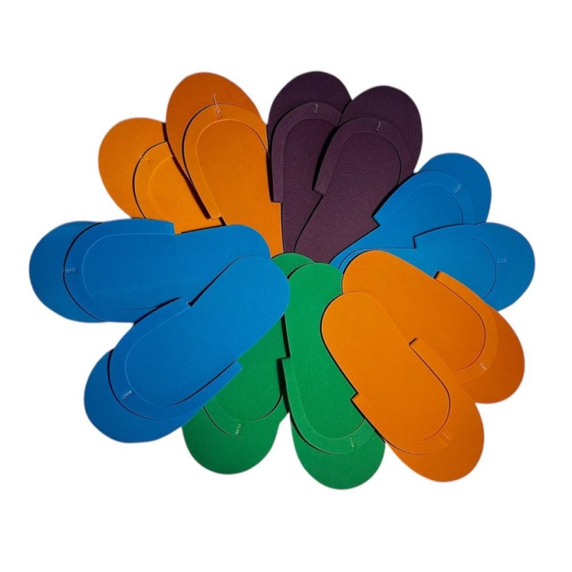 Zapatillas de vinilo, 12 pares