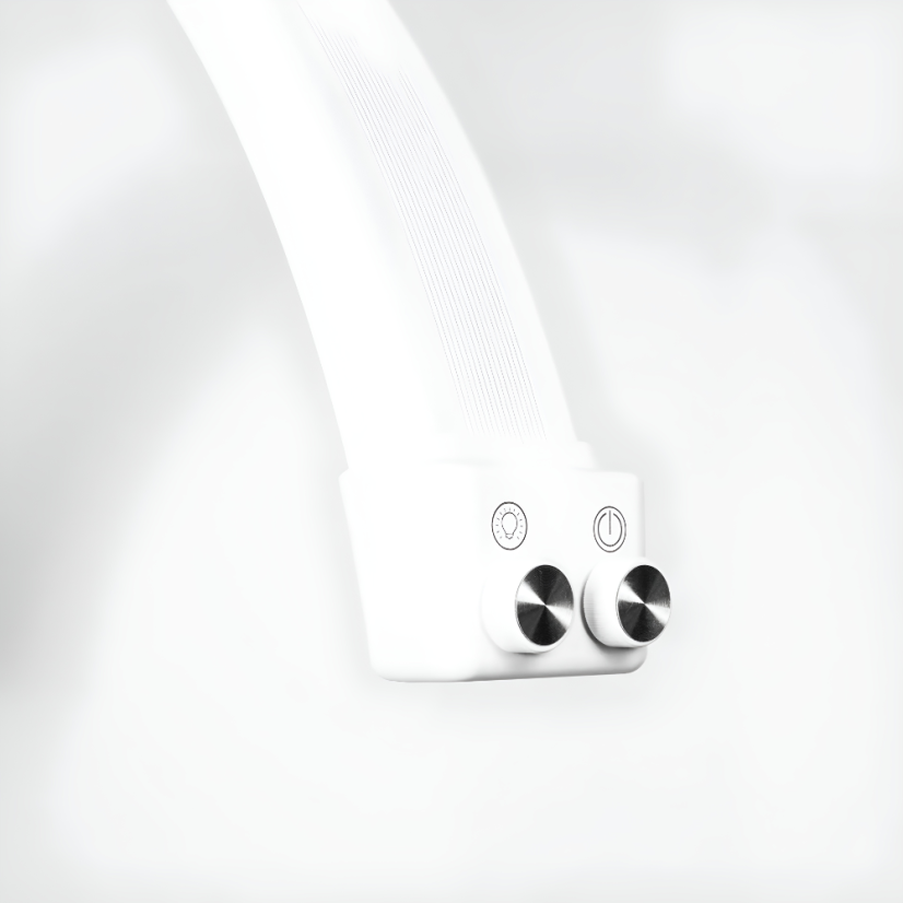 MOON Lámpara cosmética de pie 71 cm LED, blanca,