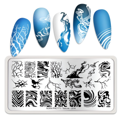 BORN PRETTY Texture L014 - plantillas para uñas
