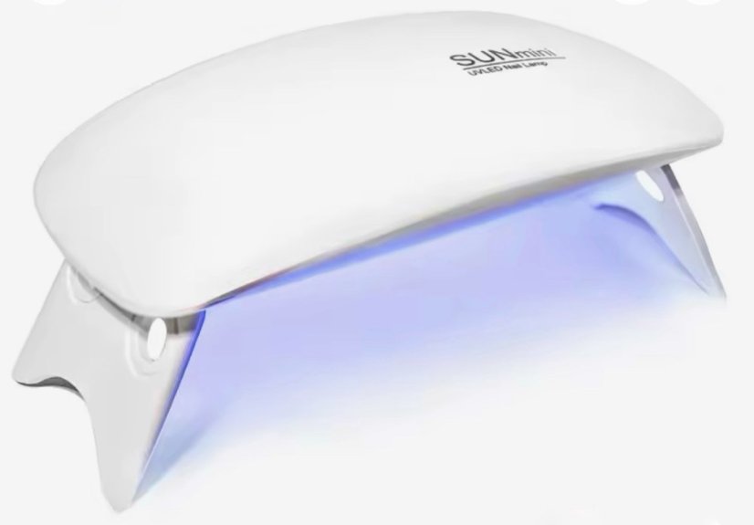 SUN MINI Přenosná UV lampa na nehty bílá, 6W