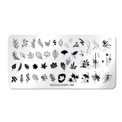 NICOLE DIARY Plantillas para uñas - 196