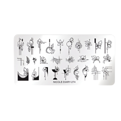 NICOLE DIARY Plantillas para uñas - 274