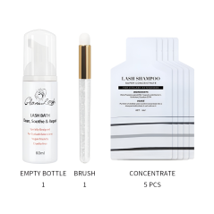 GLAMLASH - set de dosificador y champú 5 ml x 5 uds.