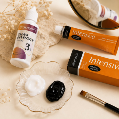 BIOSMETICS Intensive Kit para teñir las cejas, negro intenso
