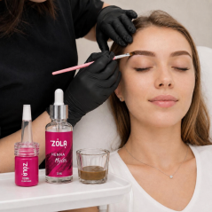 ZOLA Light Brown Sada na barvení obočí hennou, světle hnědá