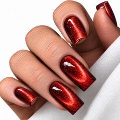 BAFI Gel Polish Silk Cat 07 Royal Red, 10 ml