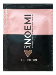NOEMI Lash & Brow Dye – hybridní barva na řasy a obočí Light brown, sáček 1 g