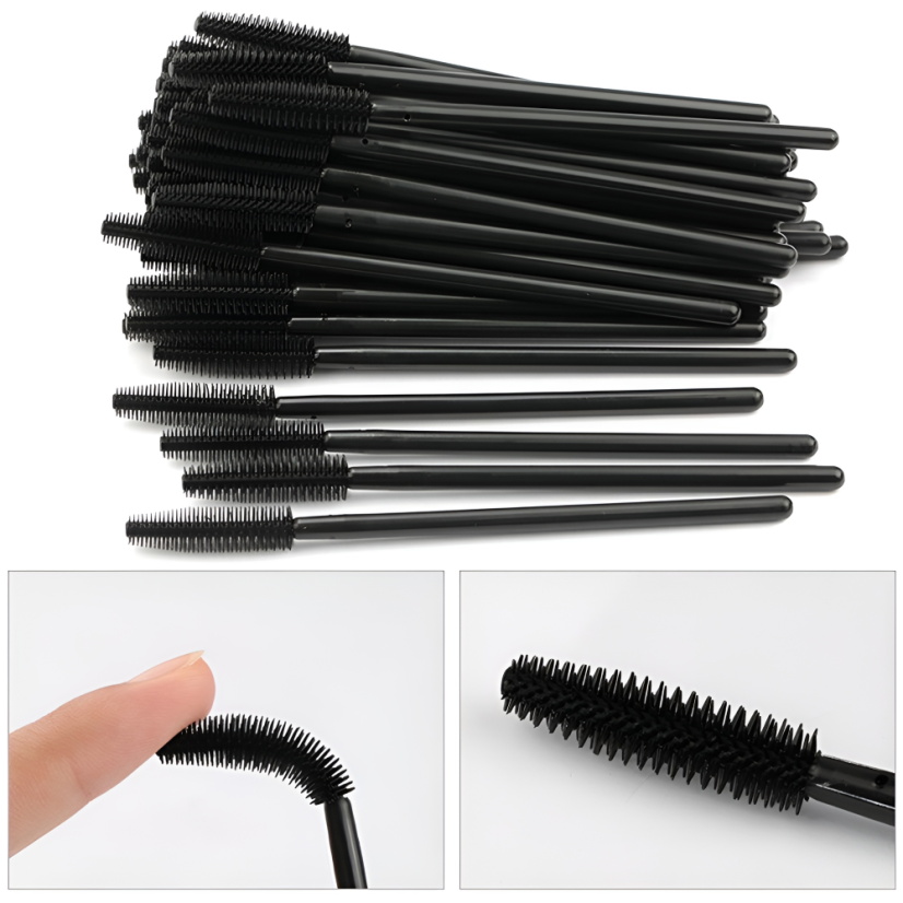 Cepillos de silicona para pestañas, 5 piezas