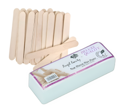 ANGEL BEAUTY Depilační sada – pásky 100 ks + špachtle 100 ks