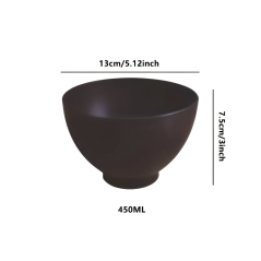 Peach silicone bowl, size S