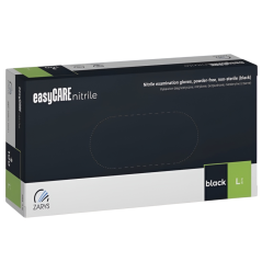 EASYCARE - нитриловые перчатки L, черные, 100 шт