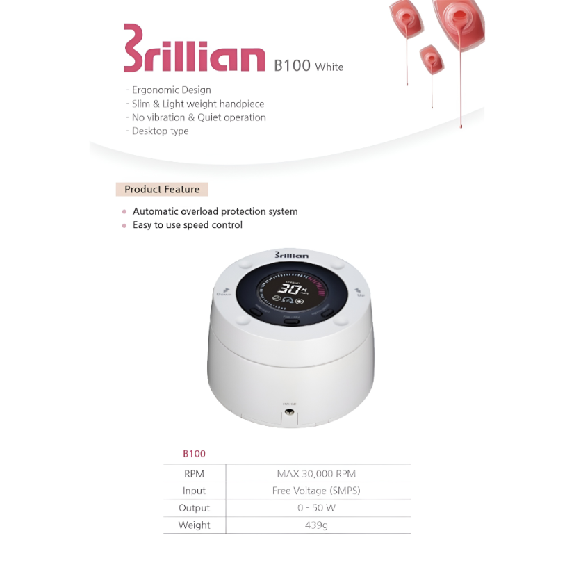 SAESHIN Brillian B100/H325 - esmeriladora de uñas