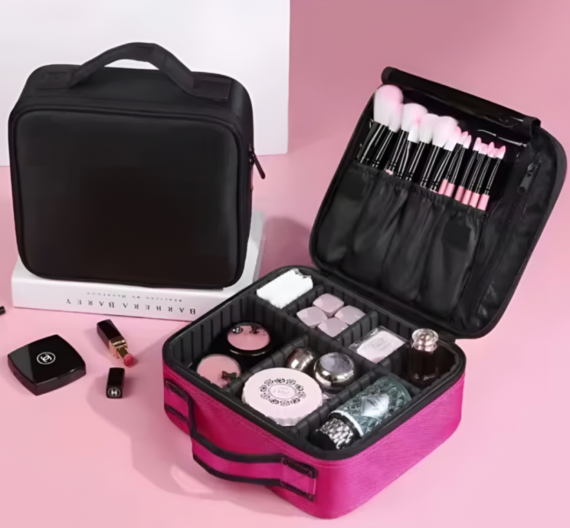 BAFI Kosmetická taška  Profesionální organizér 2v1, růžová