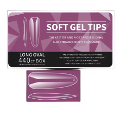 Гелевые типсы Long oval, 440 шт
