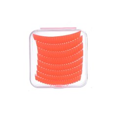 Samolepicí natáčky na řasy 4 velikostí, oranžové