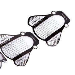 Moldes inferiores de plástico para extensiones de uñas, 50 uds.