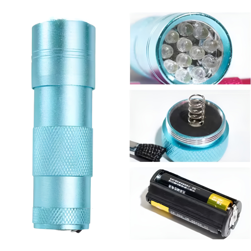 Mini LED lampa na nehty, černá