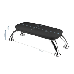 BAFI Reposabrazos de estilo europeo, negro