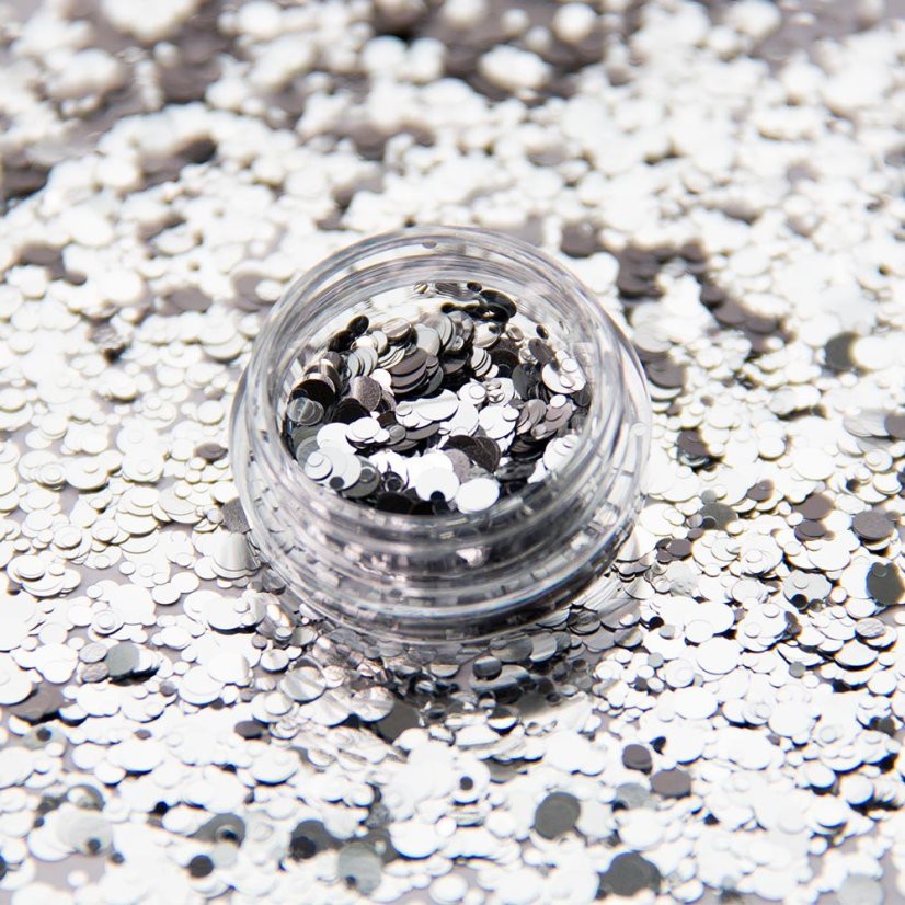 ALLEPAZNOKCIE - дизайн для ногтей конфетти Silver drops