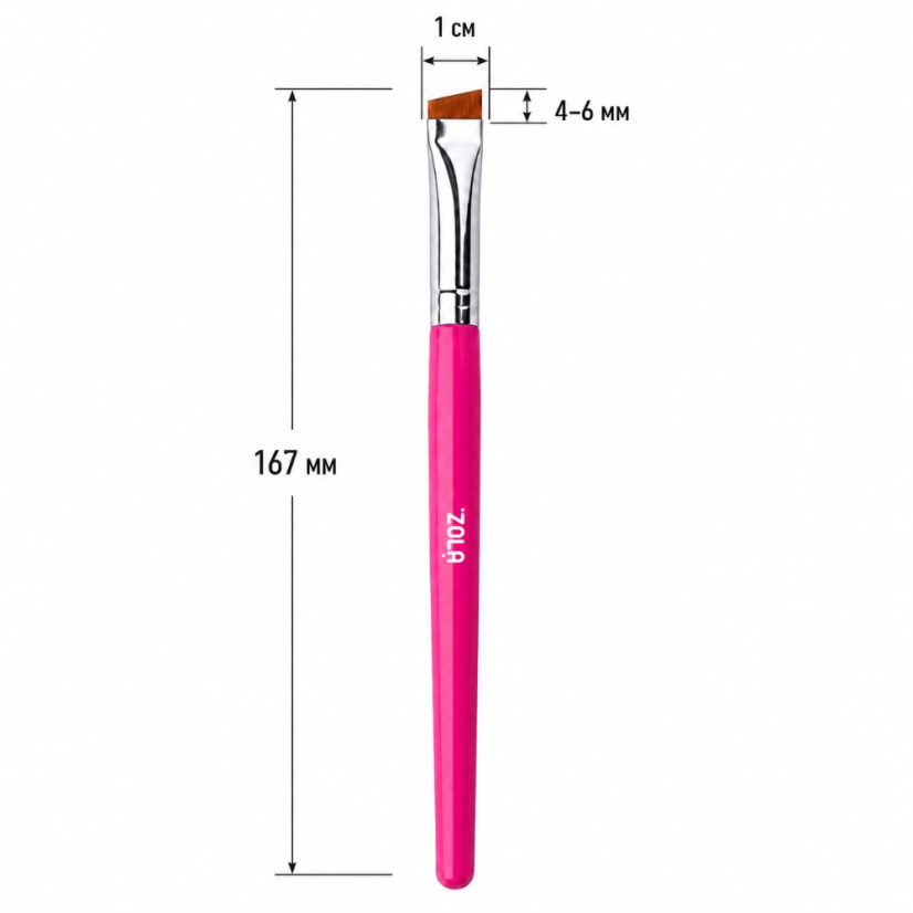 ZOLA Pincel para cejas 02BR ancho biselado