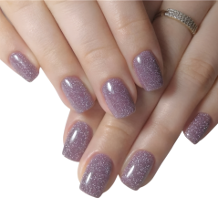 COSMONAIL Гель лак Flashing Disco 05 Soft Glitter Lilac, 8 мл
